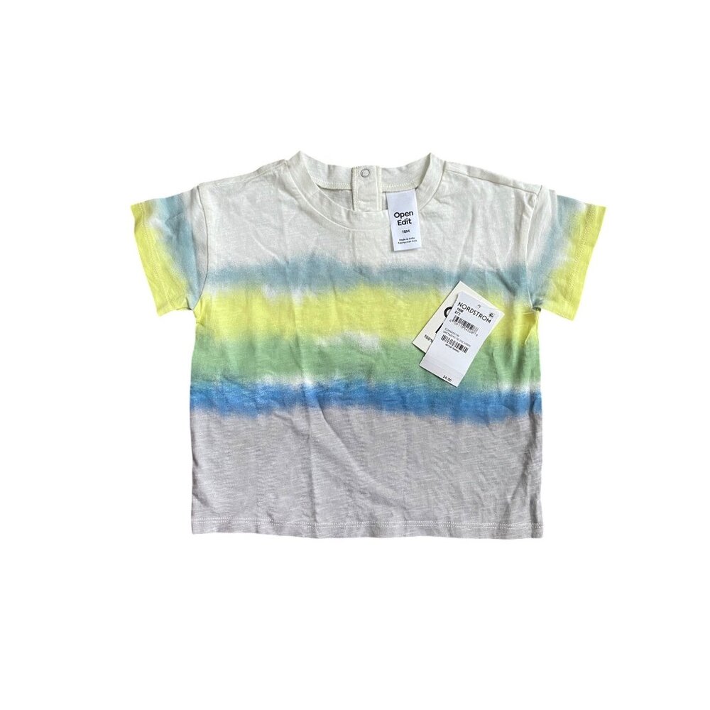 Open Edit Organic Cotton Tie Dye Drop Shoulder T-Shirt NEW WITH TAGS
